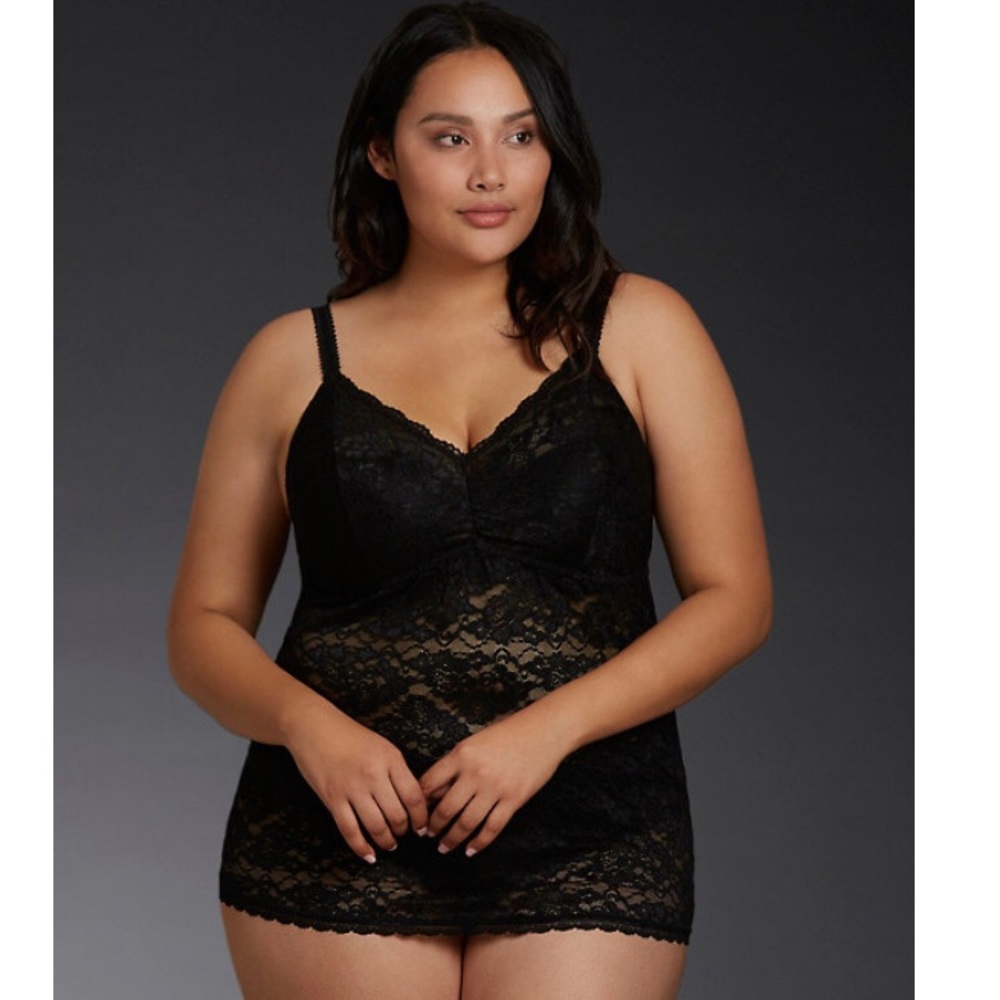 NWT Torrid Black Lace Cami Lingerie Size 3
